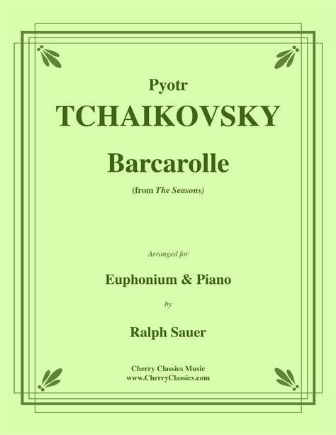barcarolle tchaikovsky